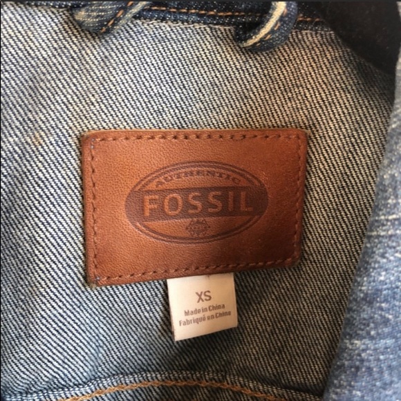 Vintage custom denim Fossil vest - Picture 8 of 10